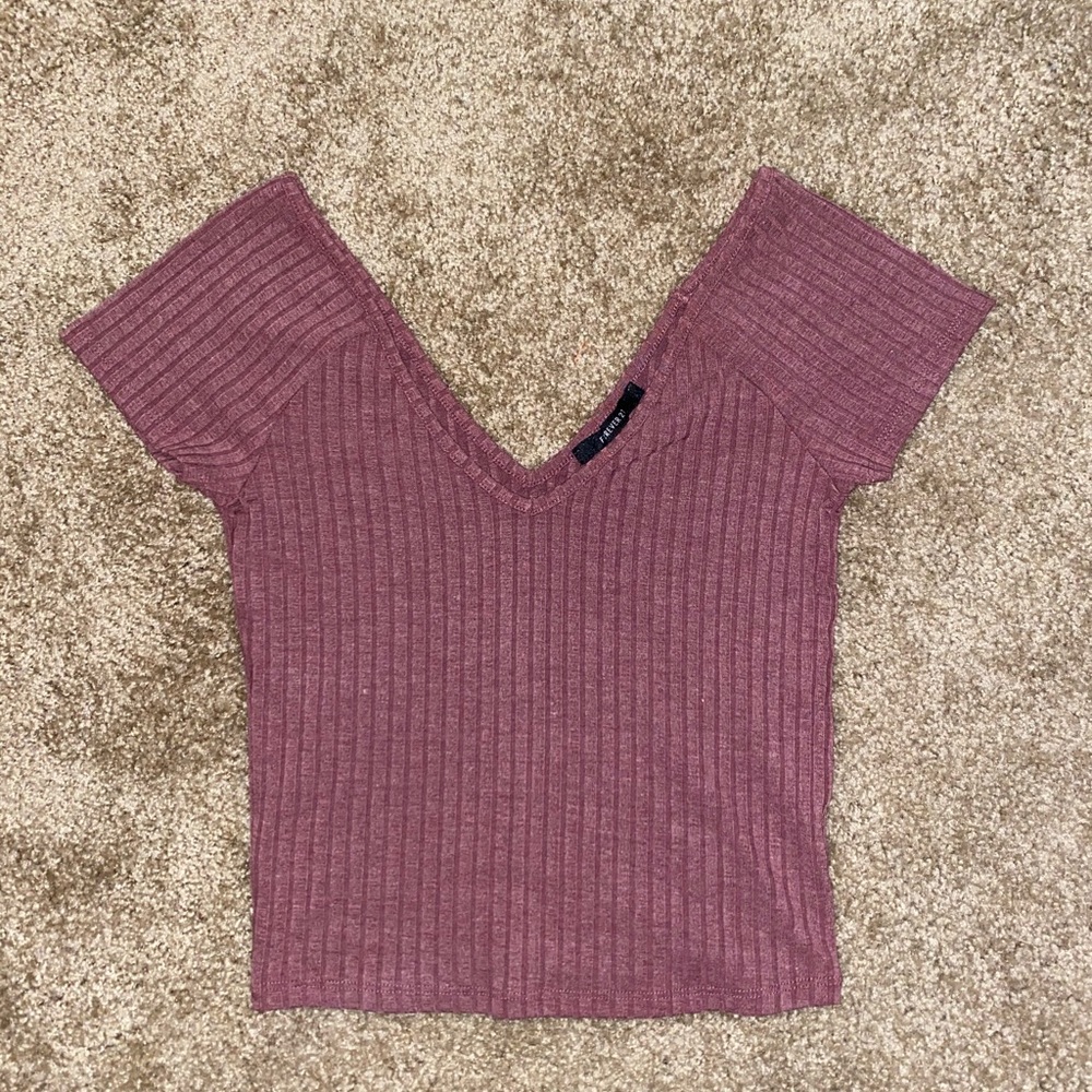 Forever 21 off the shoulder crop top